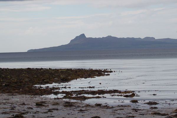 The Isle of Eigg from Samalaman Beach