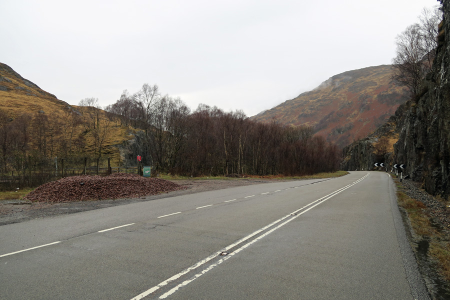 The Muidhe - the layby on the A831 heading west