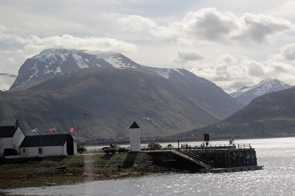 The entrance to the Caledonian Canal at Corpach