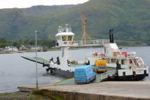 Corran Ferry departing from Nether Lochaber