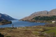 A view of the Glenfinnan Monument from the National Trust viewpoint