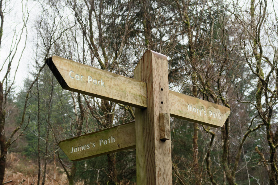 Aoineadh Mor - you can follow either Mary's path or James's path to the deserted village