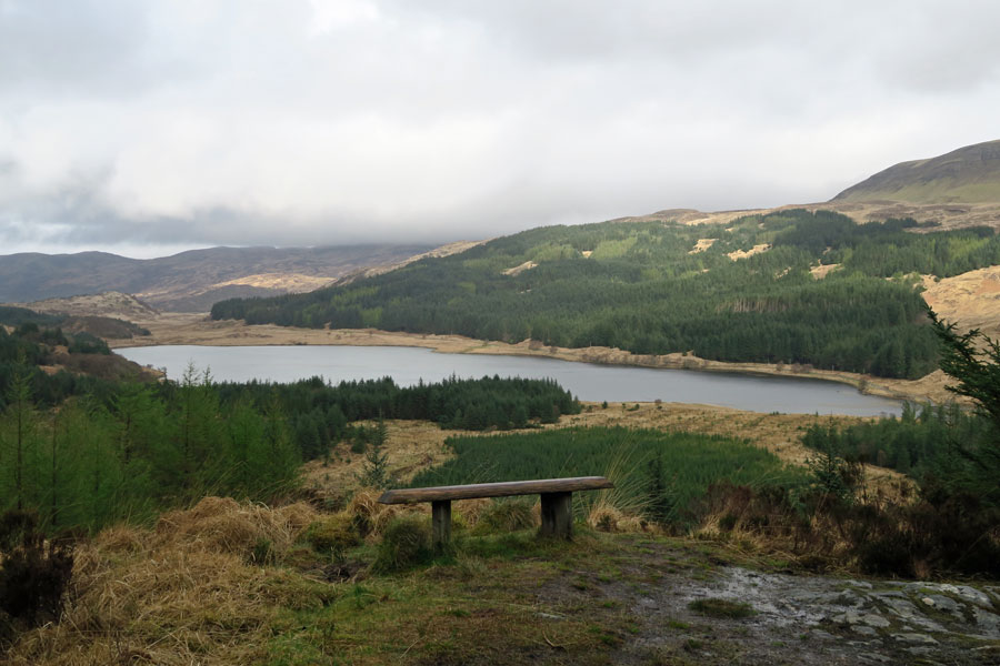 Aoineadh Mor - View to Loch Doire nam Mart in April
