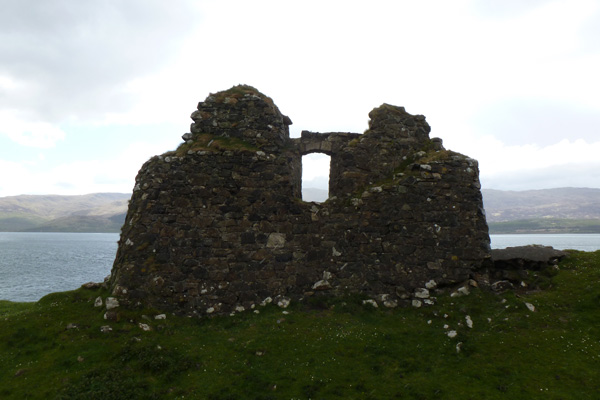 Ardtornish Castle from the inside