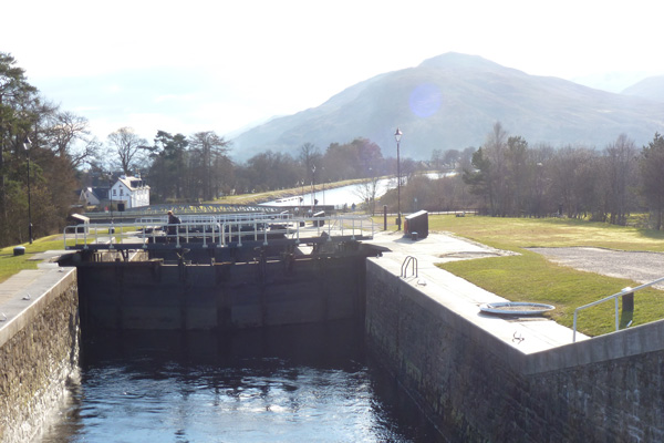 Neptune's Staircase on the Caledonian Canal