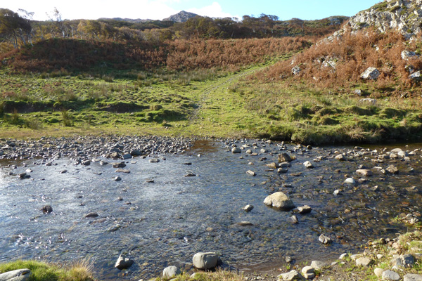 The route crosses the River Fascadale