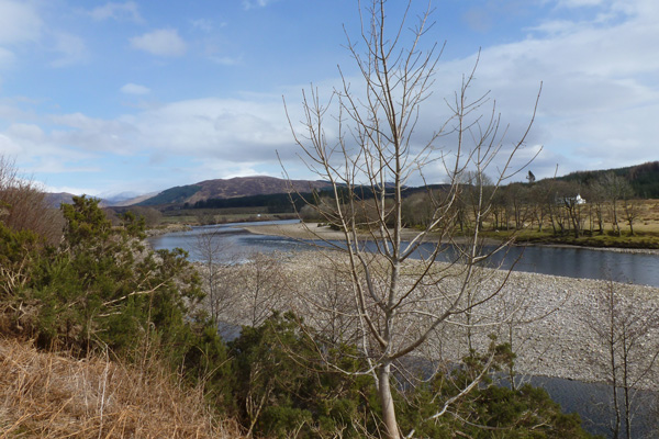 View of the River Lochy seen from the Caledonian Canal