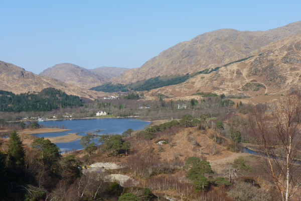 The view from the Loch Viewpoint