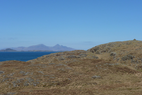 Great views over Skye and The Small Isles from the cairns
