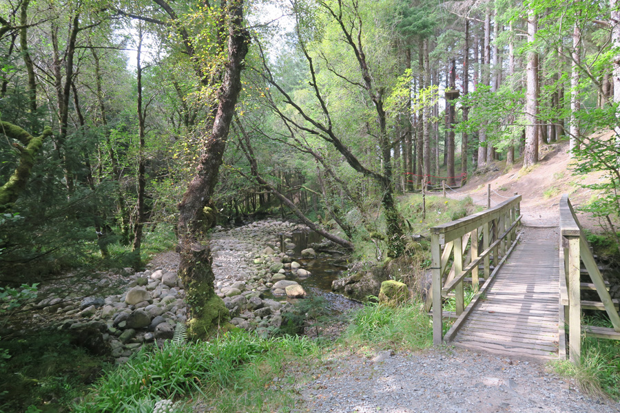 The bridge at the start of The River Lundy Trail