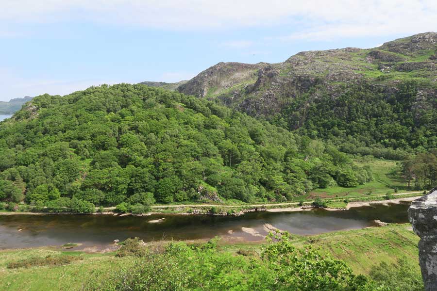 Looking over The River Shiel from Shielfoot Torr