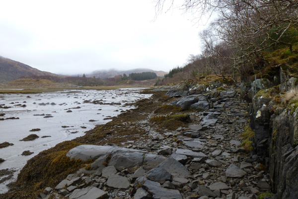The Silver Walk path gets quite close to Loch Moidart