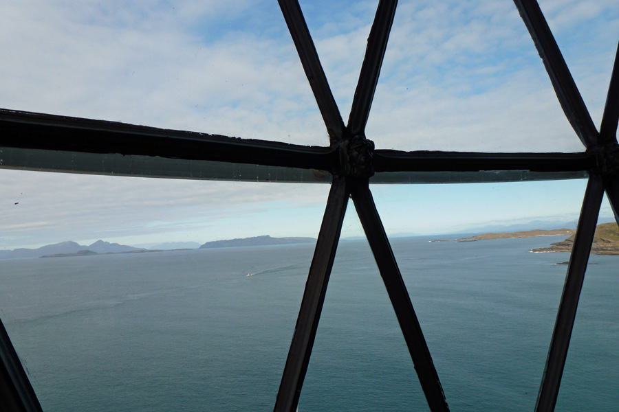 Looking out for basking sharks and cetaceans from the top of Ardnamurchan Lighthouse